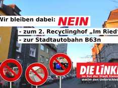 B63n, Hamm, Mitte, Plakat, Recyclinghof, Süden