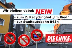 B63n, Hamm, Mitte, Plakat, Recyclinghof, Süden